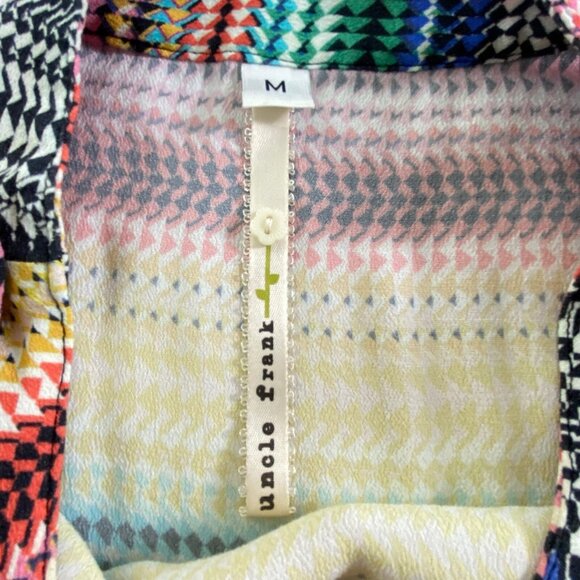 Anthropologie UNCLE FRANK Women Dress Stripe Pullover Sz M Multicolor 60s 79-38 - Picture 8 of 15